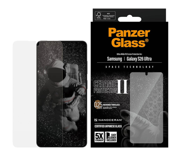 PanzerGlass Szkło ceramiczne  Ultra-Wide Fit EasyAligner do Samsung Gala - 1538883 - zdjęcie